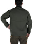 Felpa In Neoprene Masseria Verde Tono Su Tono