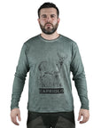 T-Shirt Vient Cingiale Lunga Manica 1762 Verde