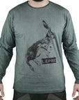 T-Shirt Vient Cingiale Lunga Manica 1762 Verde