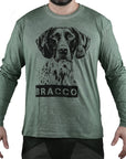 T-Shirt Vient Cingiale Lunga Manica 1762 Verde