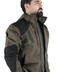 Giacca Masseria Caccia Softshell New 48 Verde/Arancio Fluo