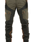Pantalone Masseria Caccia Estivo M-Tex 74 Verde/Arancio Fluo