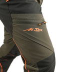 Pantalone Masseria Caccia Estivo M-Tex 74 Verde/Arancio Fluo