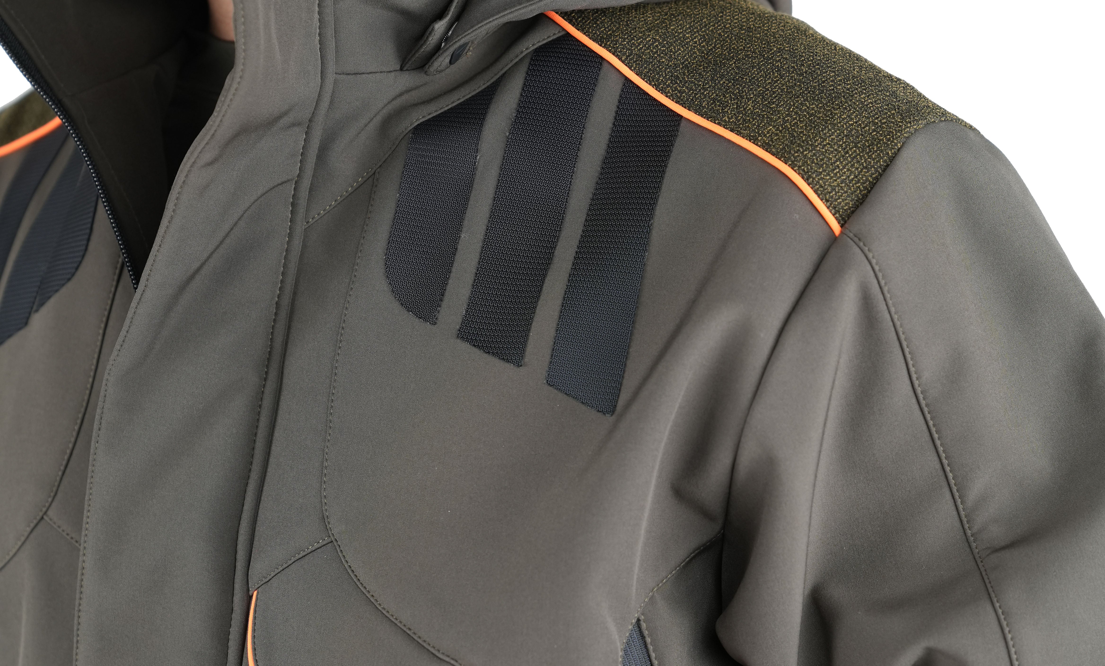 Fratelliditalia.org Giubbino Softshell Arancione Alta Visibilità Uomo – Personalizzabile Con Logo, Impermeabile E Antivento - 2