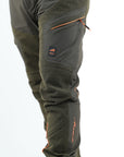 Pantalone Masseria Spandex con Rinforzi 94 Verde/Arancio Fluo