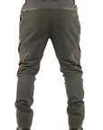 Pantalone Masseria Spandex con Rinforzi 94 Verde/Arancio Fluo