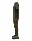 Completo da Caccia Masseria M73New + M75 - Polo + Pantalone Verde/Arancio Fluo