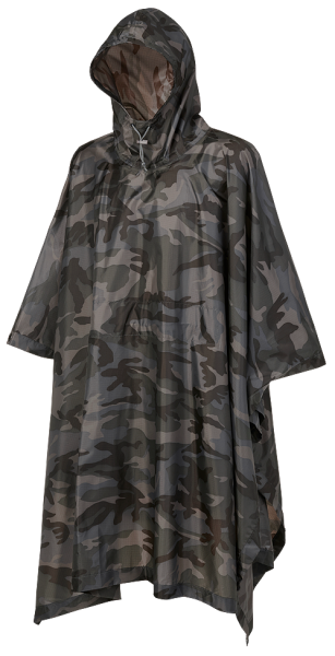 Poncho Brandit Ripstop Nero