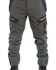 Pantalone Masseria SoftShell Cinghiale 57 Verde/Arancio Fluo