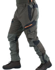 Pantalone Masseria SoftShell Cinghiale 57 Verde/Arancio Fluo