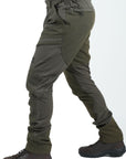 Pantalone Masseria Spandex con Rinforzi 94 Verde/Arancio Fluo