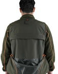 Gilet Masseria Da Caccia 14 Verde/Arancio Fluo
