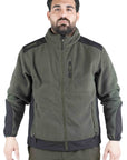 Pile Vient Zip Lunga Con Rinforzi New 11 Verde/Arancio