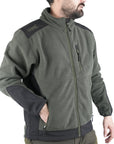Pile Vient Zip Lunga Con Rinforzi New 11 Verde/Arancio