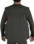 Gilet da Caccia Masseria art 14 Impermeabile Verde/Arancio Fluo