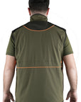 Gilet Masseria M16 Verde/Arancio Fluo
