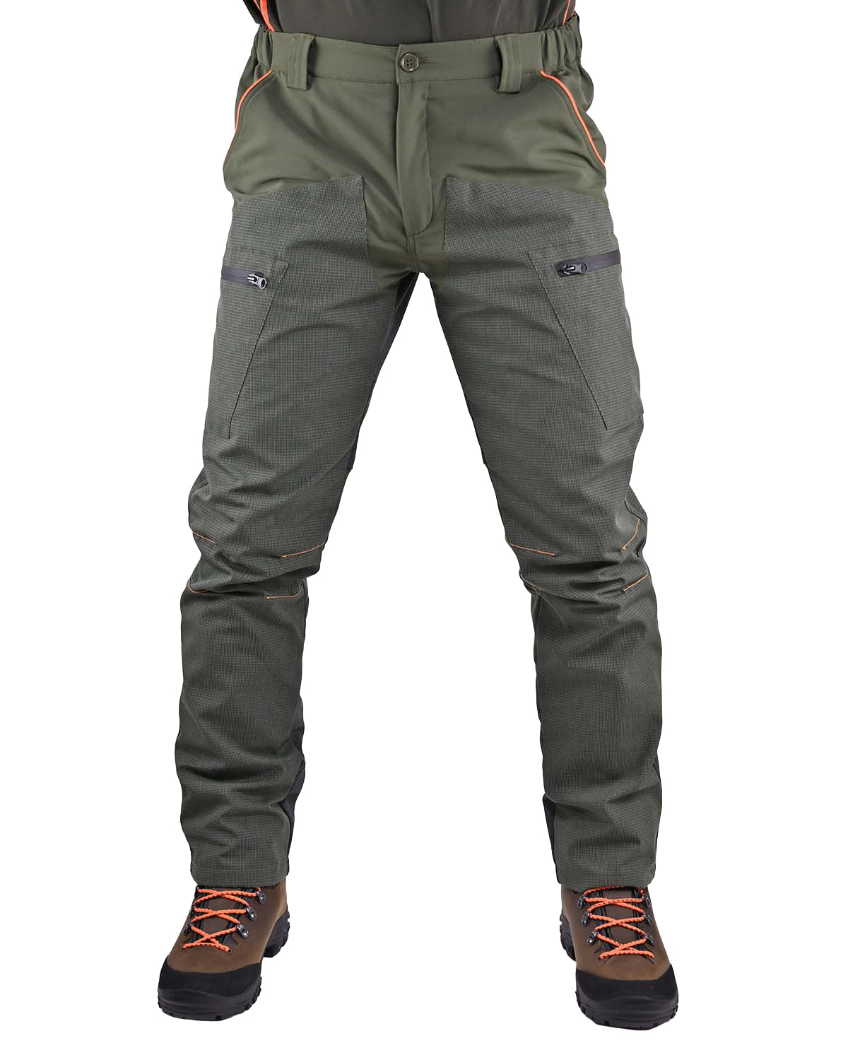 Pantalone Vient Softshell VP01 New Verde/Arancio Fluo