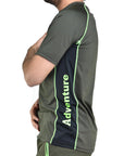 T-Shirt Masseria Adventure 73 Verde/Arancio Fluo