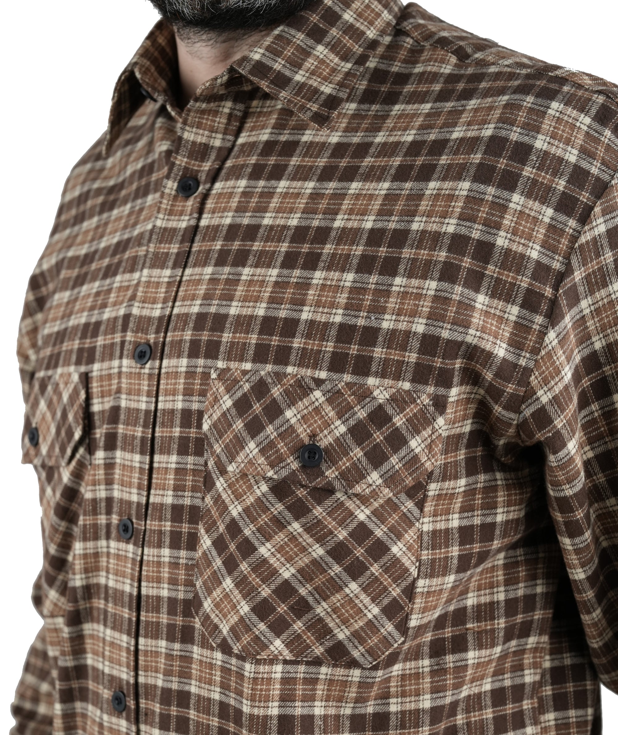 Camicia Masseria Flanella 13 Verde/Nero
