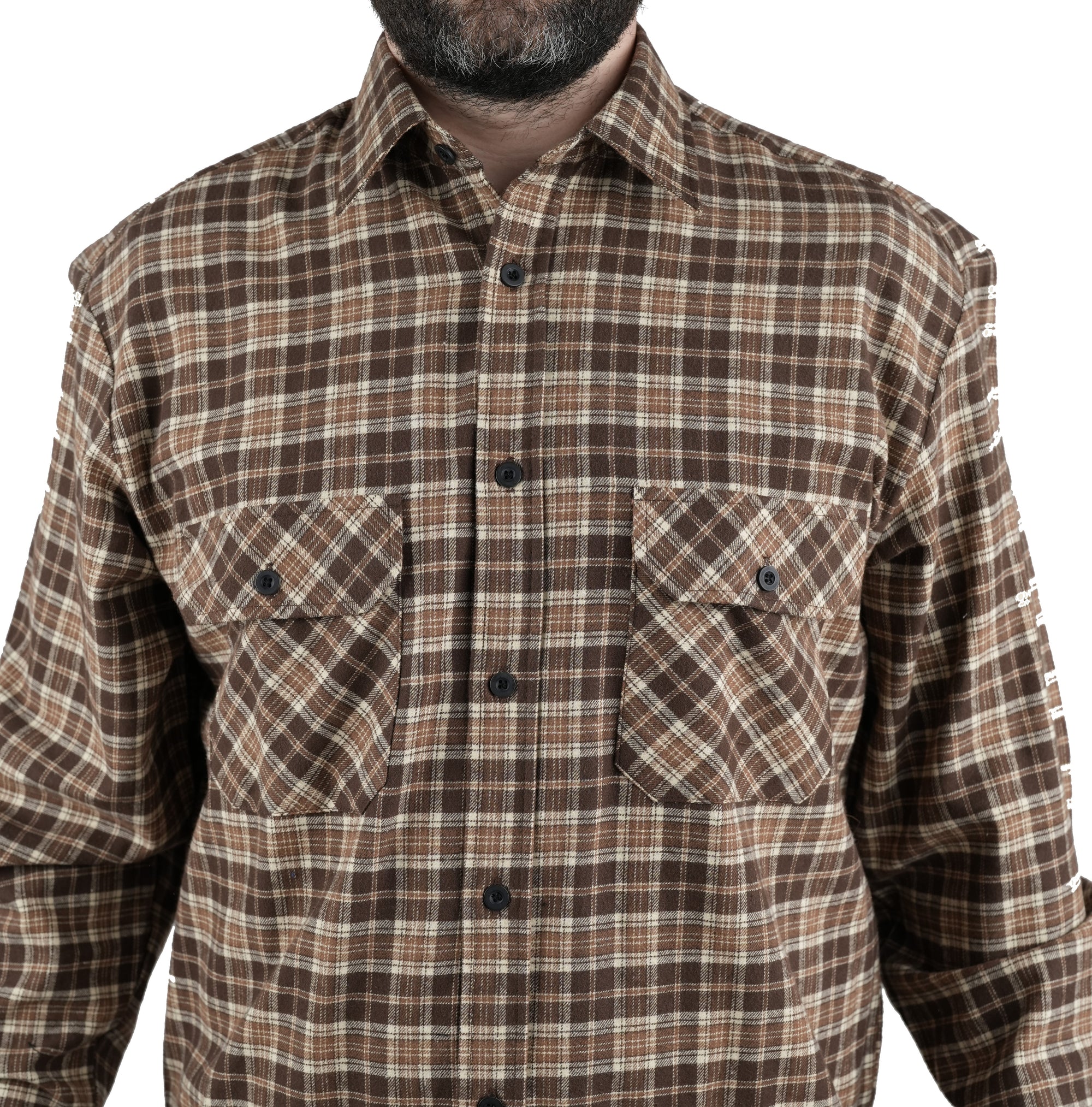Camicia Masseria Flanella 13 Verde/Nero