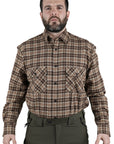 Camicia Masseria Flanella 13 Verde/Nero