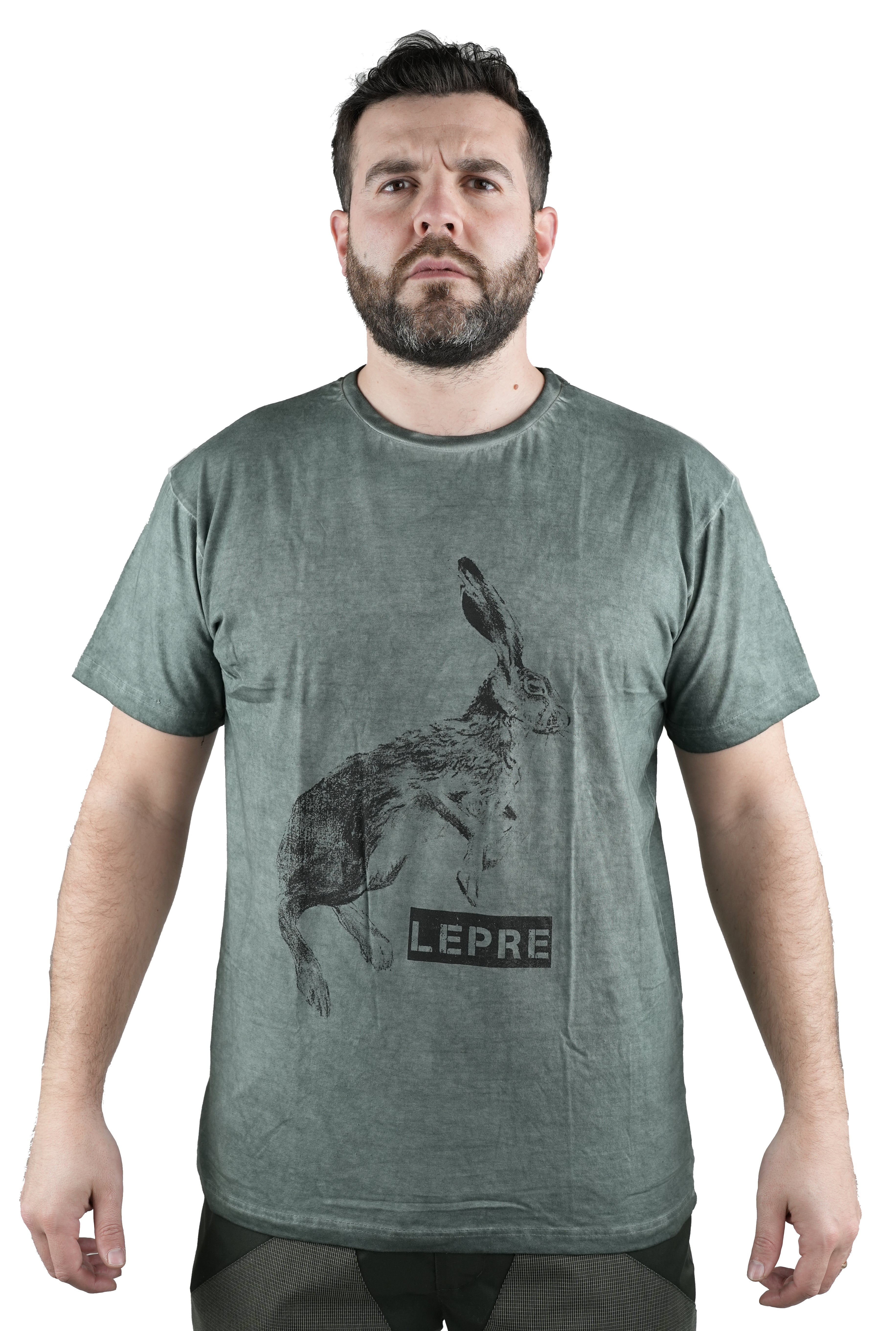 T-Shirt Personalizzata Cacciatore Con Pallomba – 100% Poliestere Traspirante, Grigia, Taglia L, Stampa A Sublimazione
