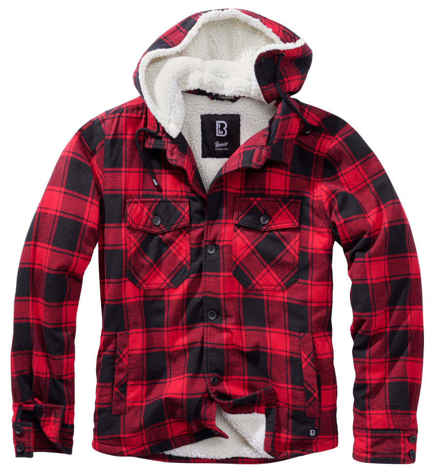 Giacca Brandit Lumber Hooded B3172 Rosso/Nera