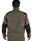 Giacca Masseria Caccia Softshell New 48 Verde/Arancio Fluo