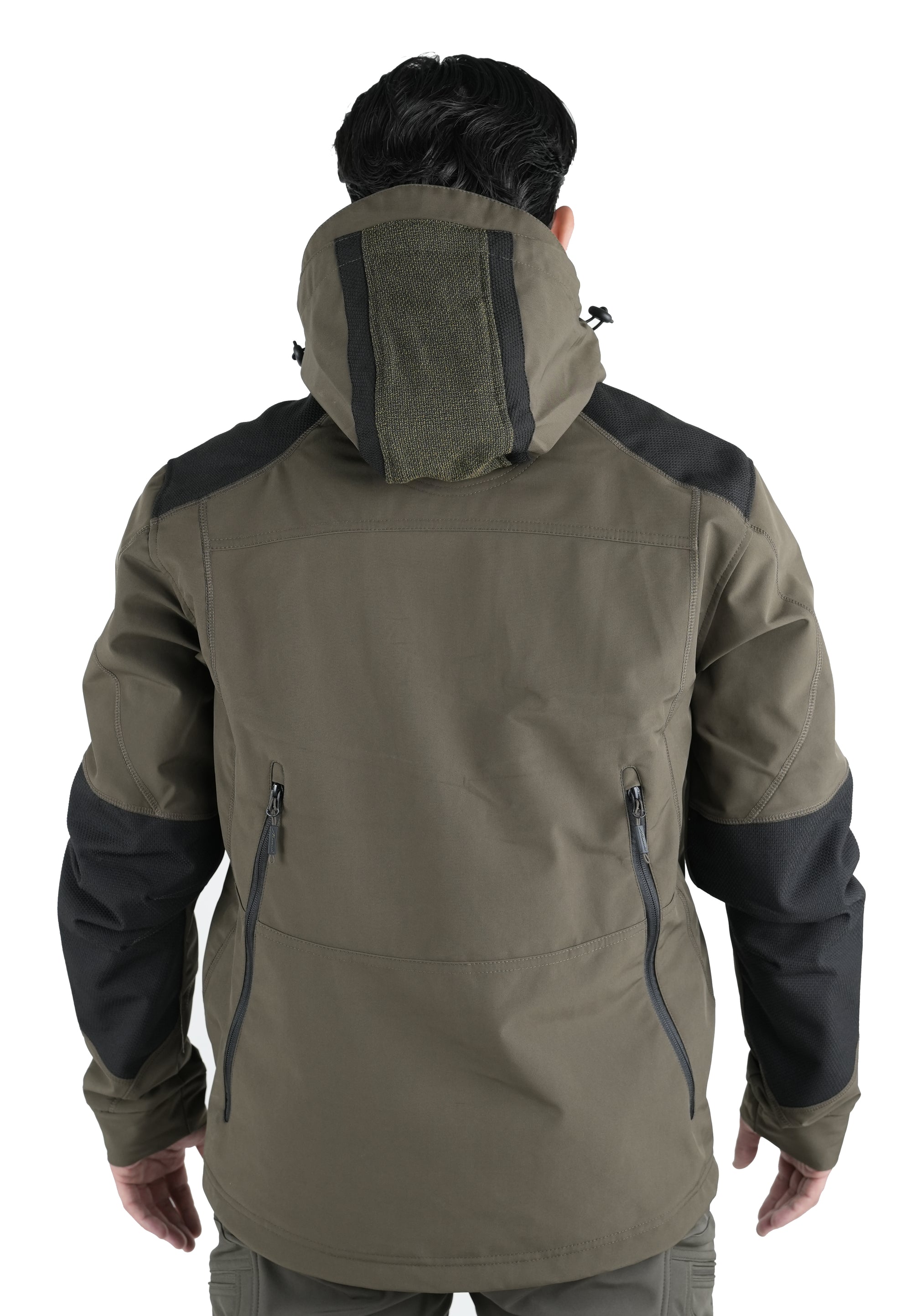 Giacca Masseria Caccia Softshell New 48 Verde/Arancio Fluo