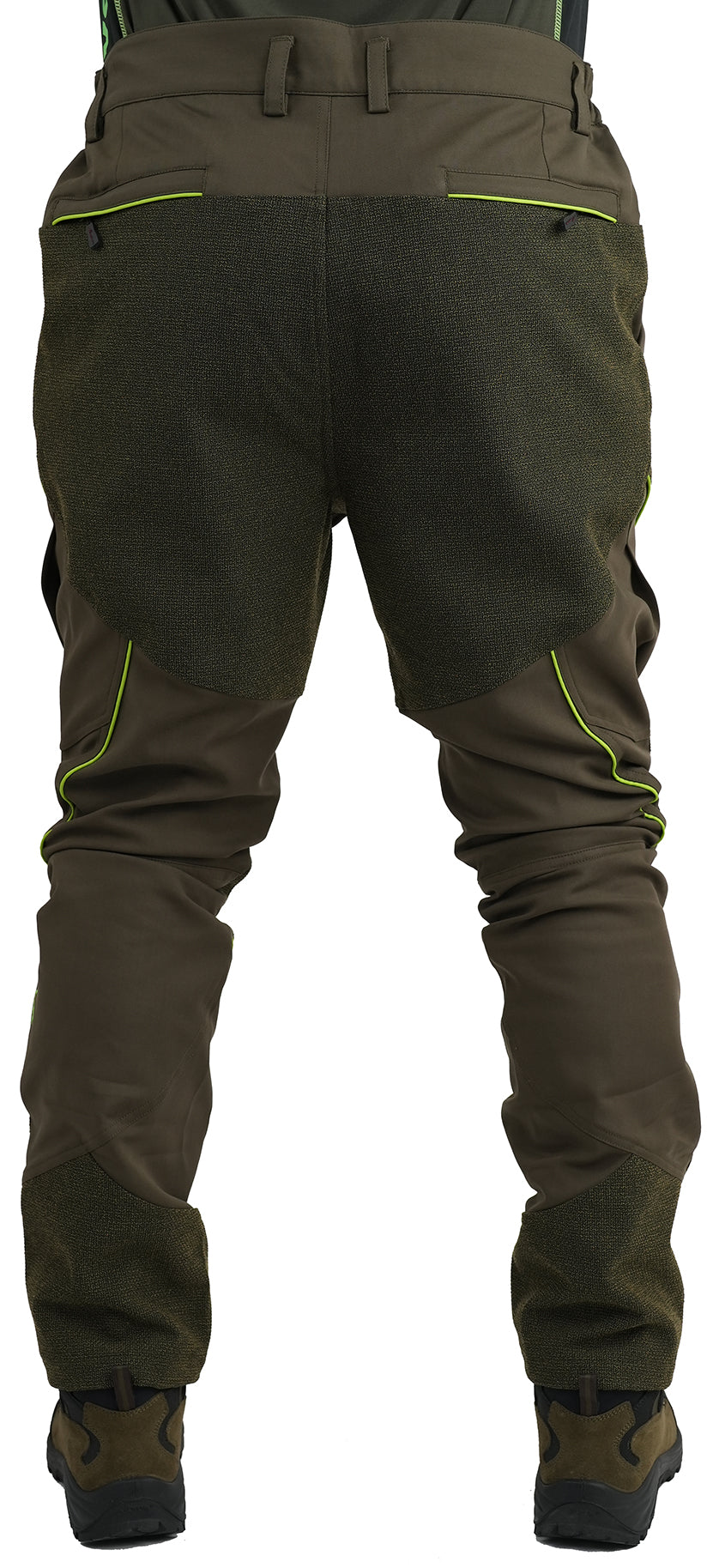 Pantalone Massria Spandex con Rinforzi 94 Verde Arancio Fluo