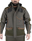 Giacca Masseria Softshell 92 Verde/Arancio Fluo