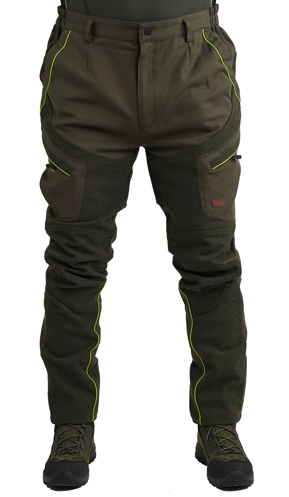 Pantalone Massria Spandex con Rinforzi 94 Verde Verde Fluo