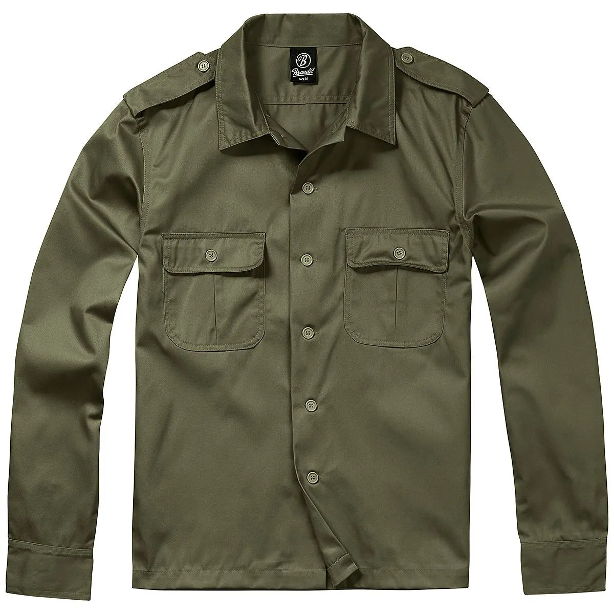 Camicia Brandit Manica Lunga 1500 Verde