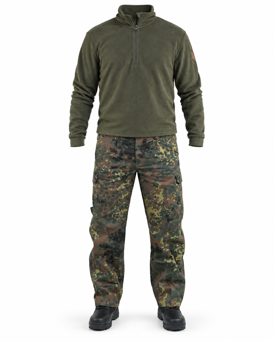 Combo Flecktarn – Pantalone Tedesco + Micropile Vient Verde