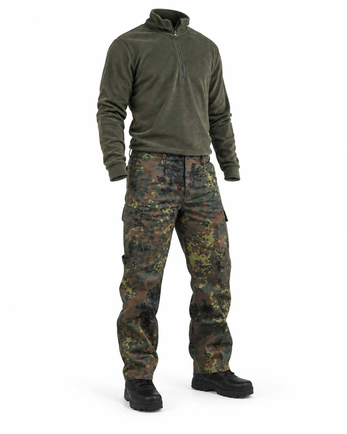 Combo Flecktarn – Pantalone Tedesco + Micropile Vient Verde
