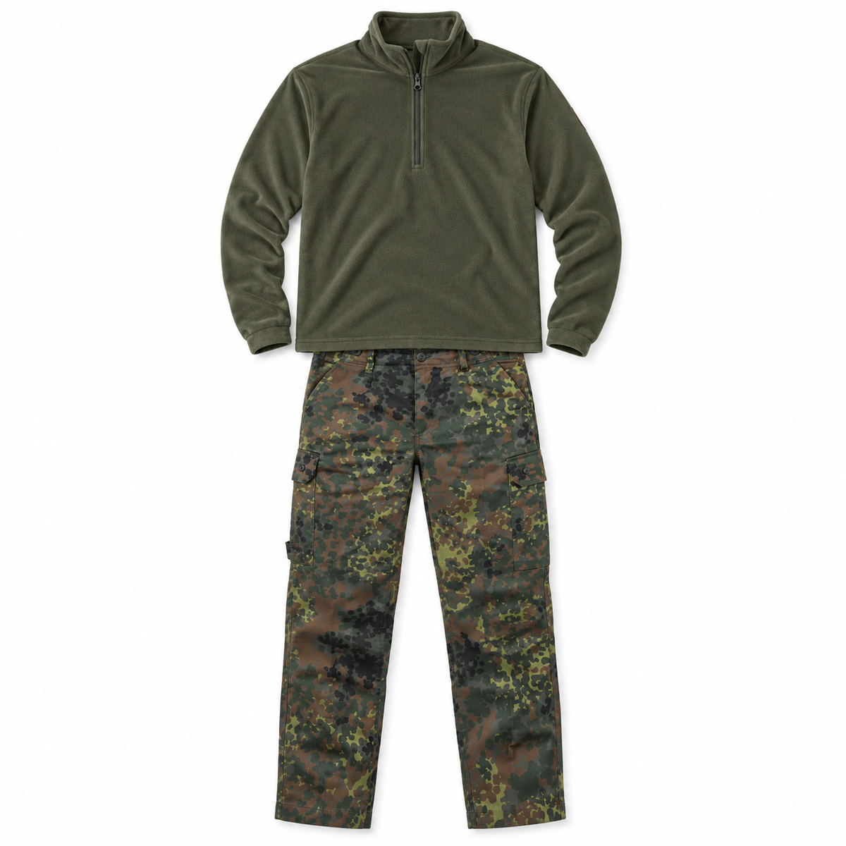 Combo Flecktarn – Pantalone Tedesco + Micropile Vient Verde