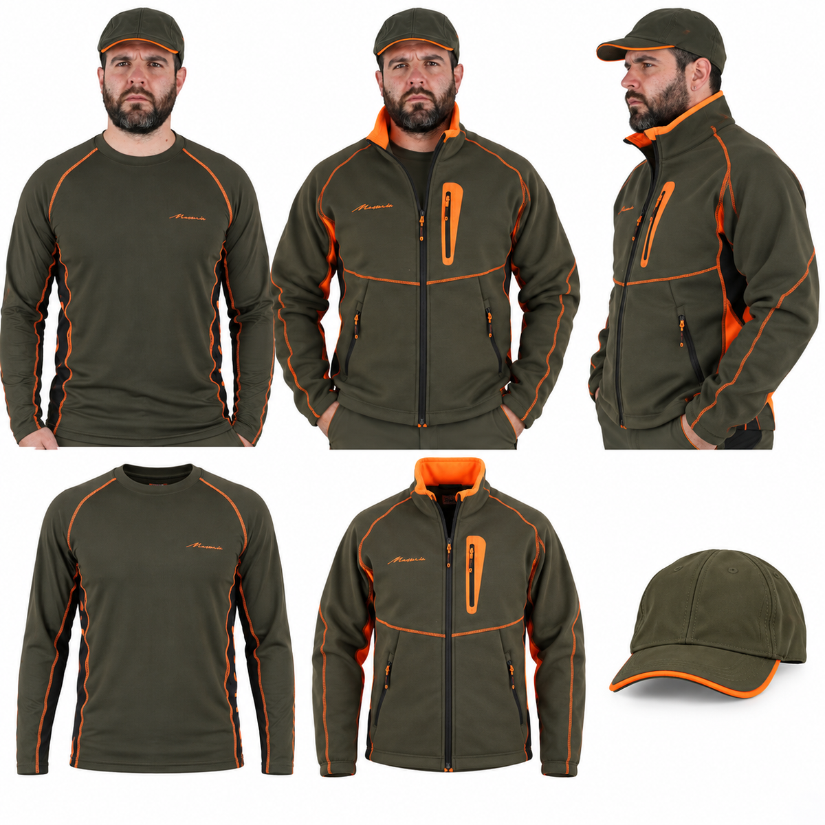 Completo da Caccia Masseria Giacca MF34 + T-Shirt M72 + Coppola