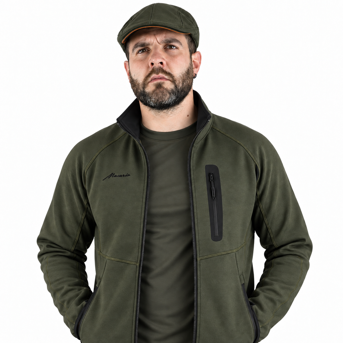 Completo da Caccia Masseria Giacca MF34 + T-Shirt M72 + Coppola