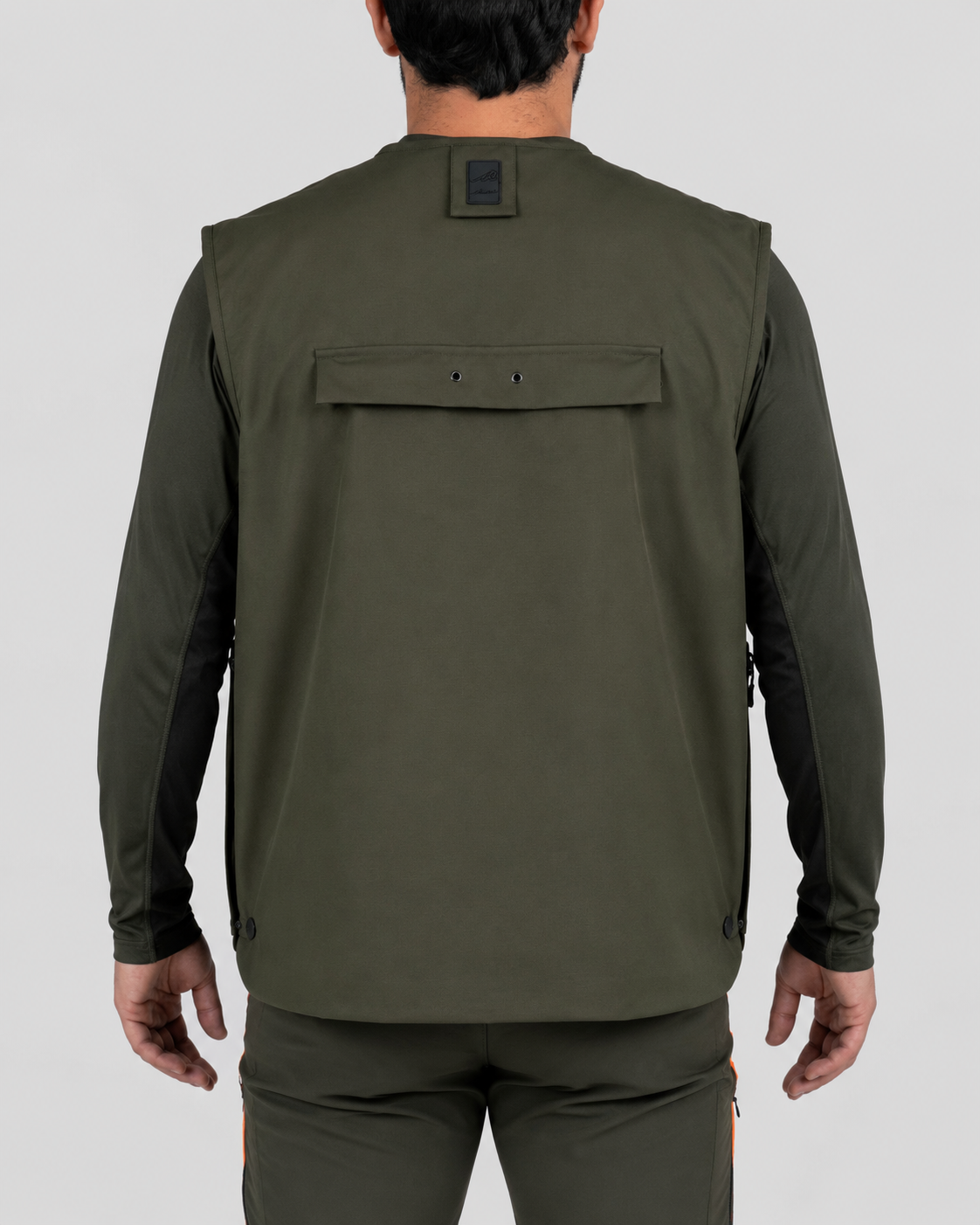 Gilet da Caccia Masseria art 14 Impermeabile Verde/Arancio Fluo