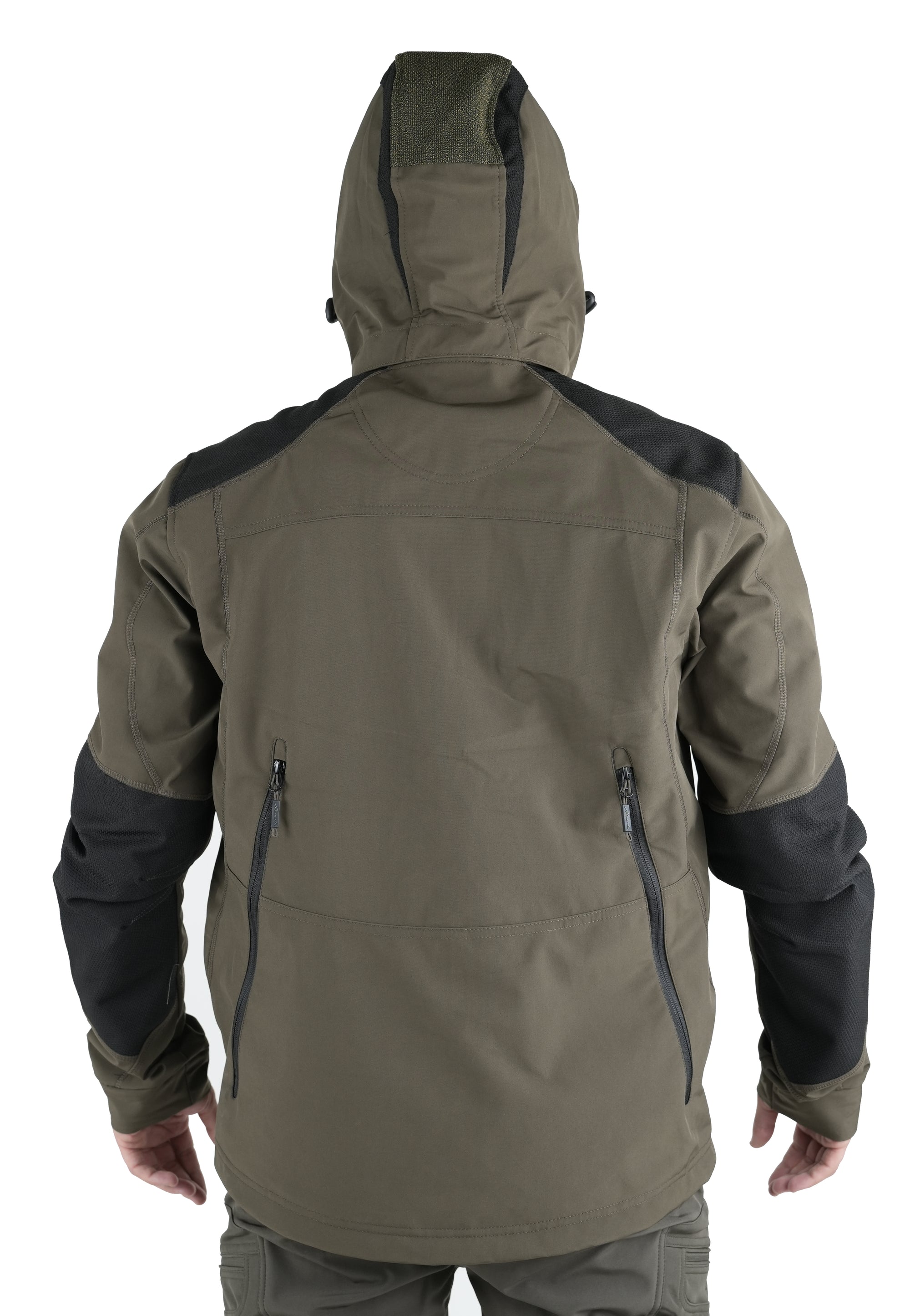Giacca Masseria Caccia Softshell New 48 Verde/Arancio Fluo