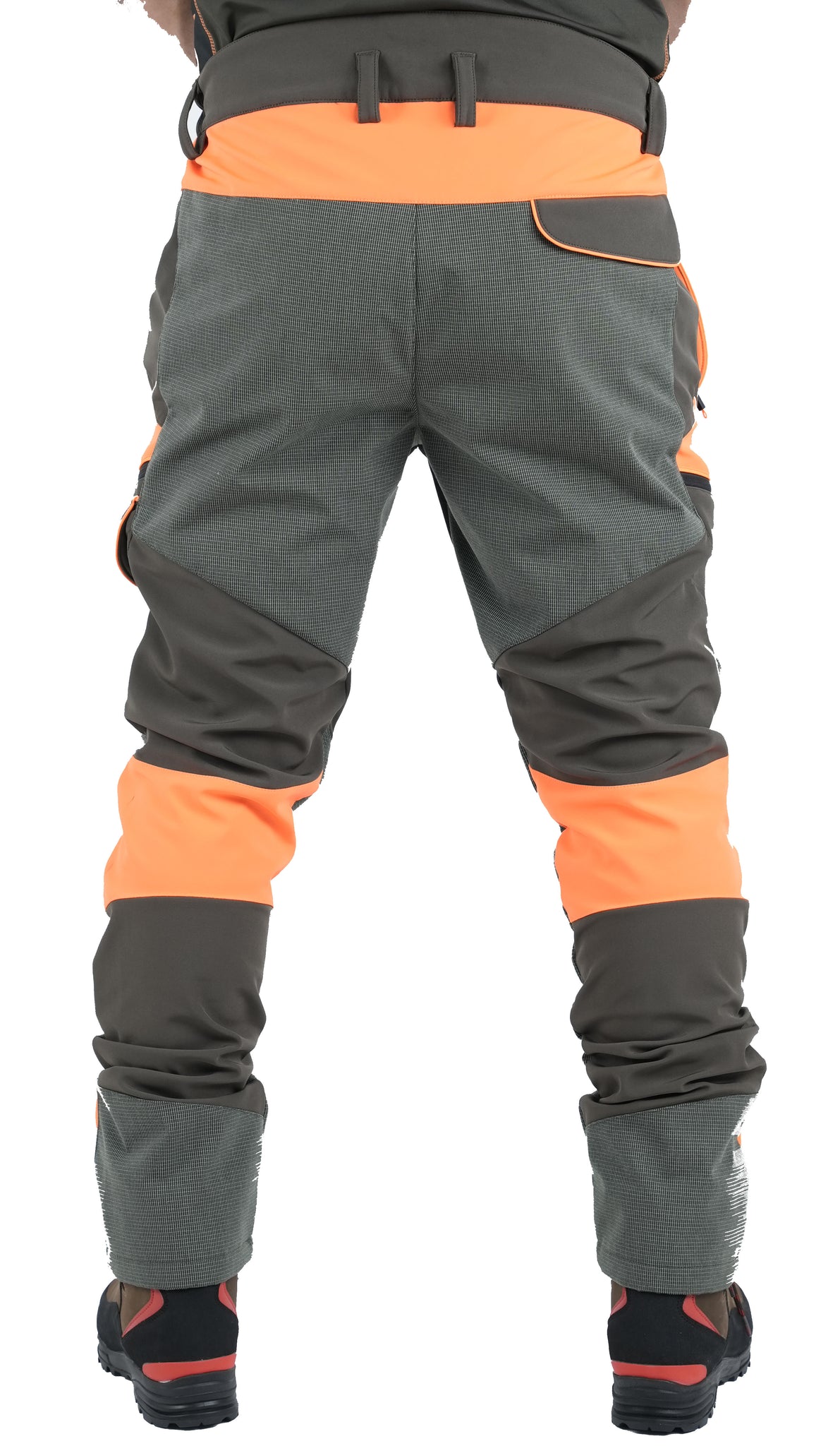 Pantalone Masseria SoftShell Cinghiale 57 Verde Arancio Fluo