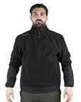 Pile Vient Mezza Zip Con Rinforzo New 12 Nero