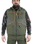 Gilet Vient VT29 Verde/Arancio Fluo