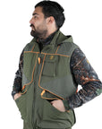 Gilet Vient VT29 Verde/Arancio Fluo