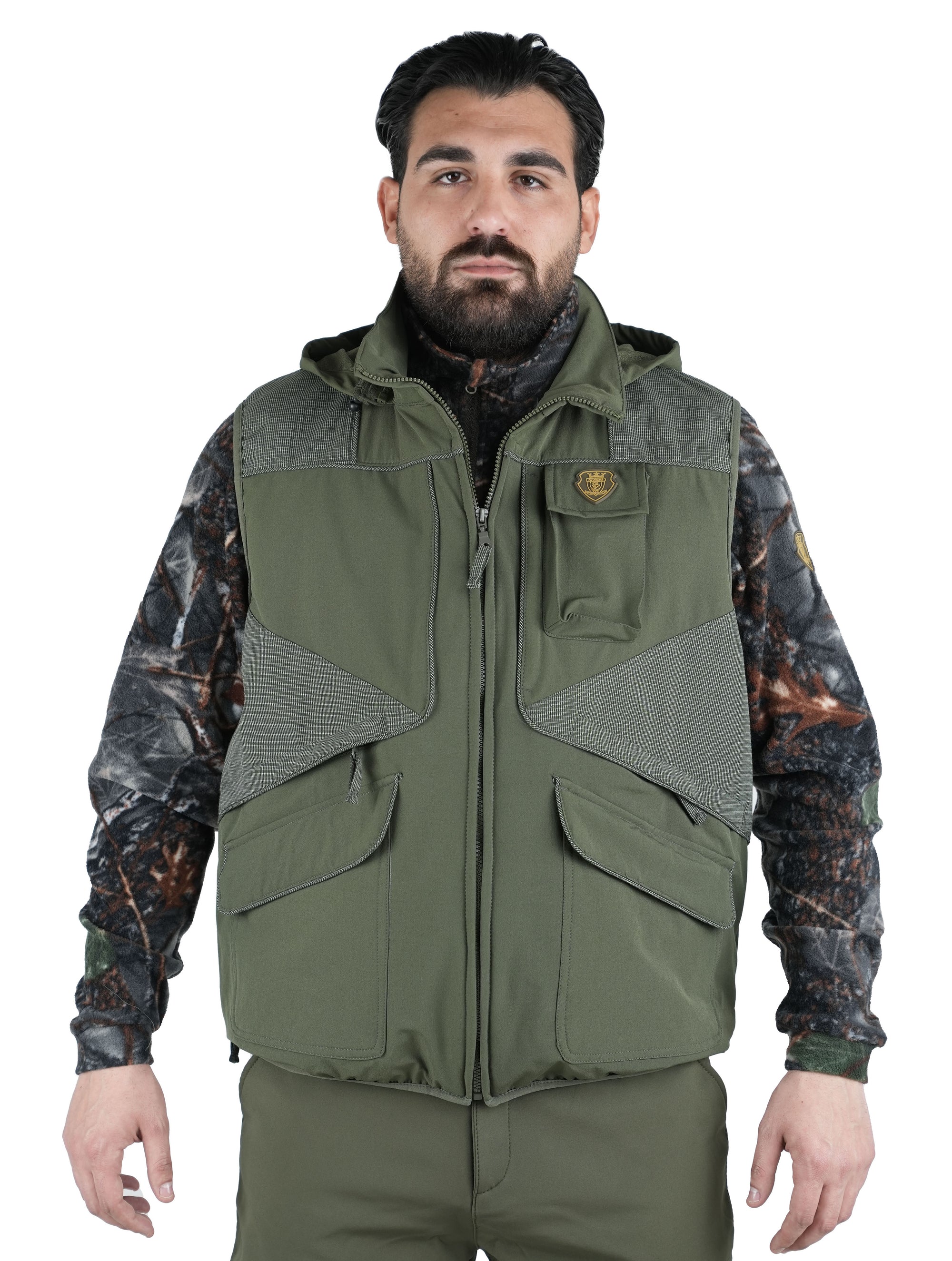 Gilet Vient VT29 Verde/Arancio Fluo