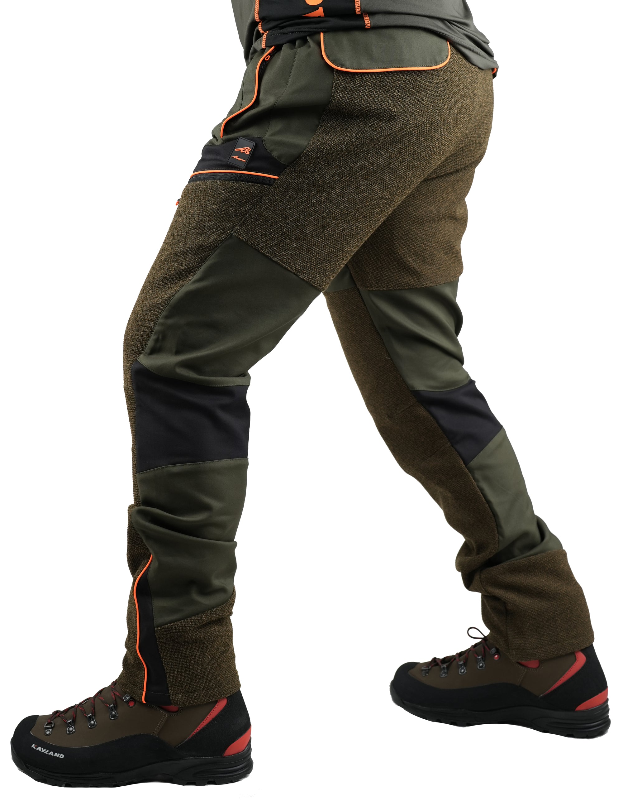 Pantalone Masseria M75 Verde/Arancio Fluo