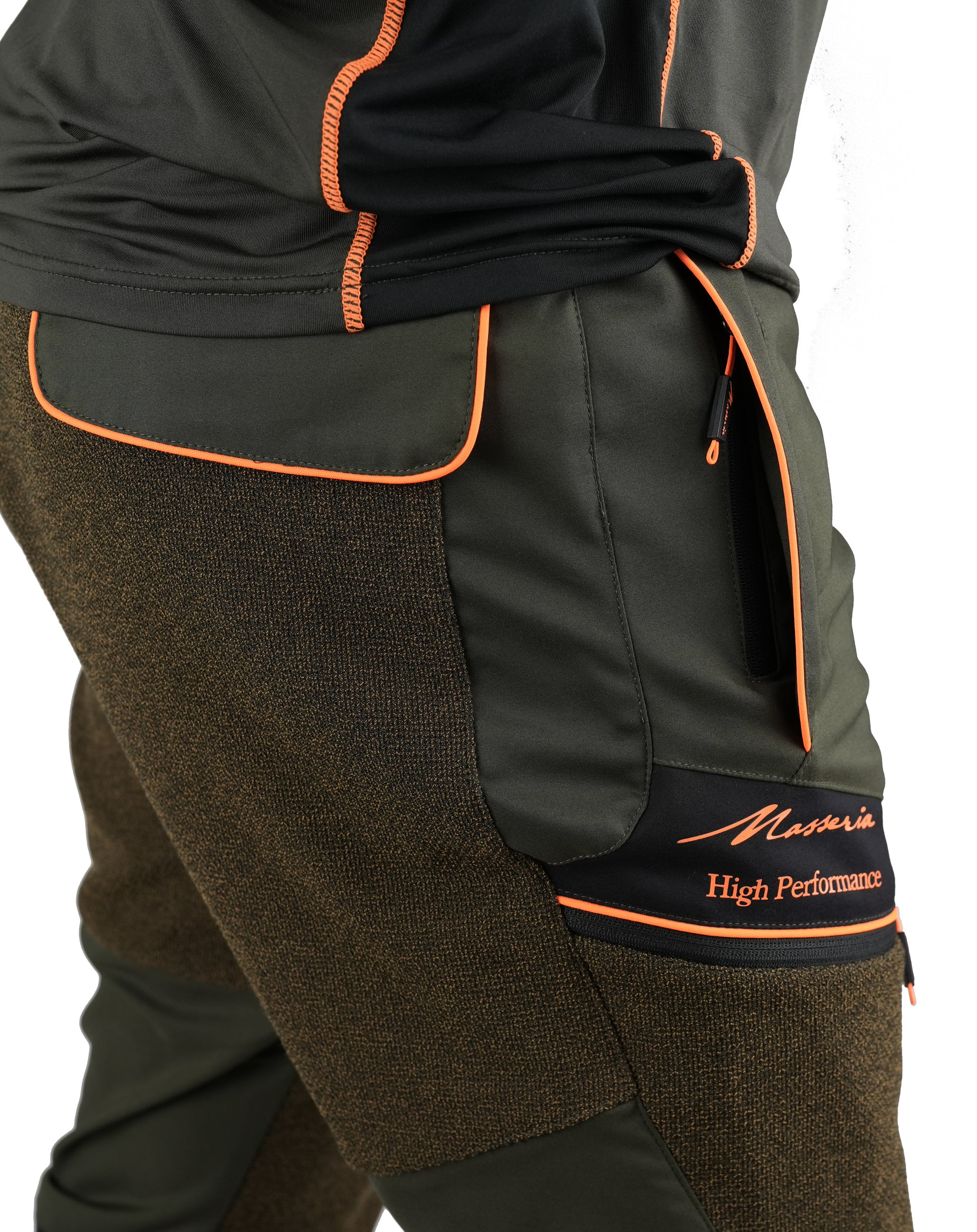 Pantalone Masseria M75 Verde/Arancio Fluo