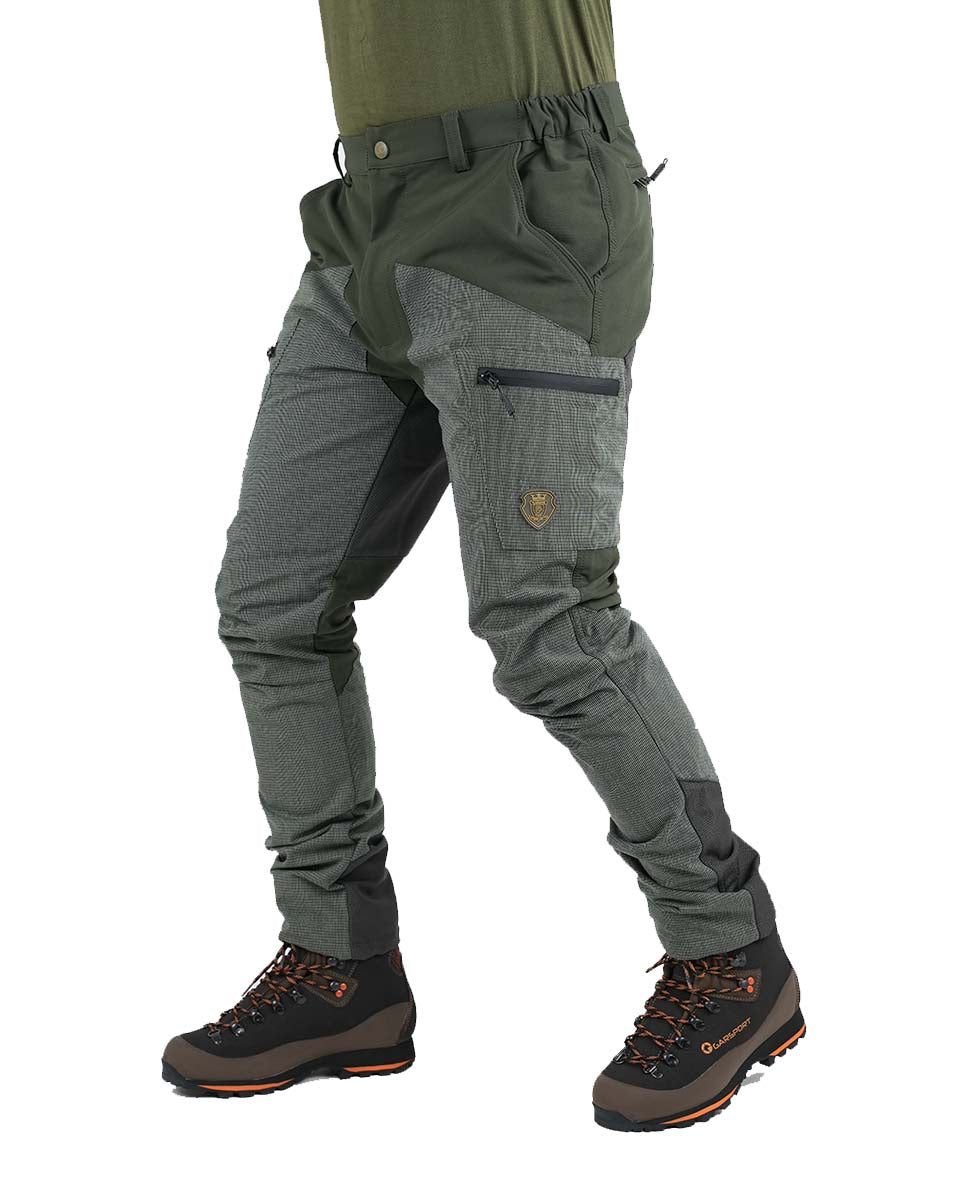 Pantalone Vient Softshell VP01 New Verde/Arancio Fluo