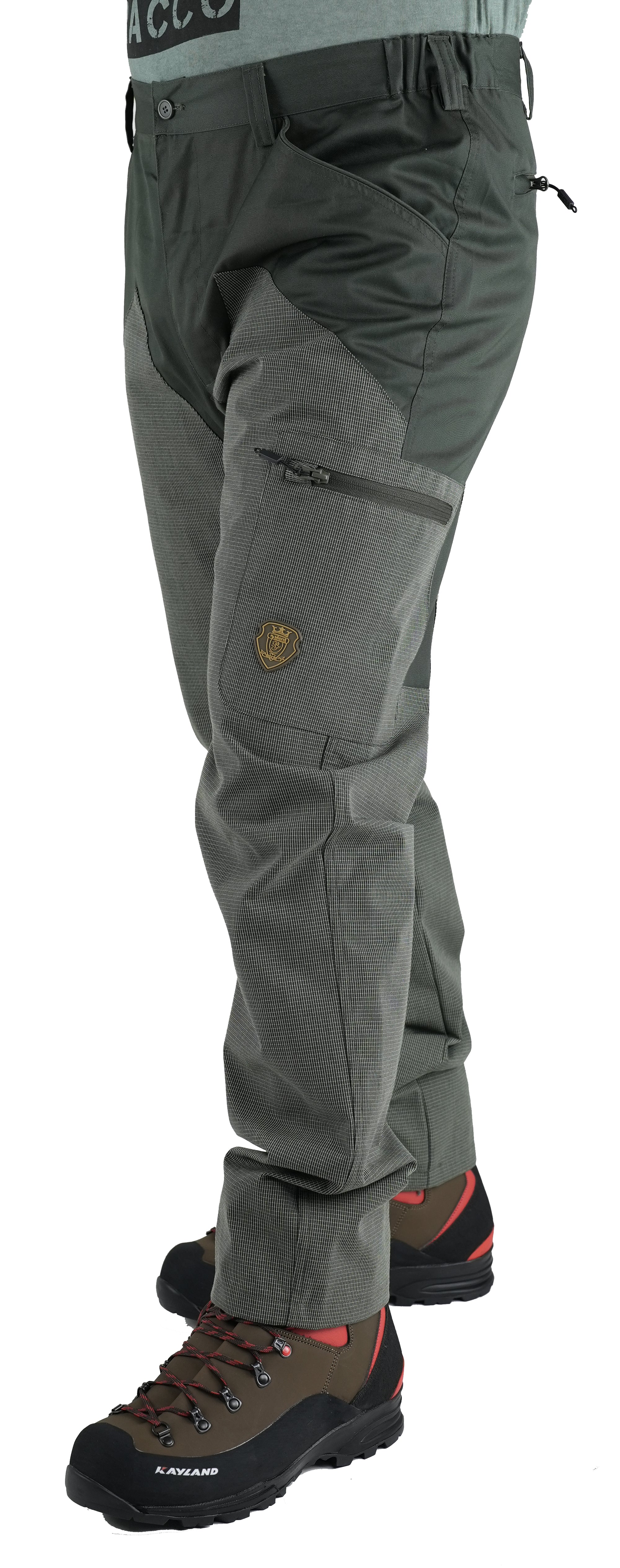 Pantalone Vient Twill Leggero New VP05 Verde/Arancio Fluo