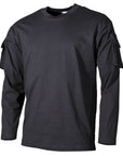 Maglia US Maniche Lunghe 00123A Nero